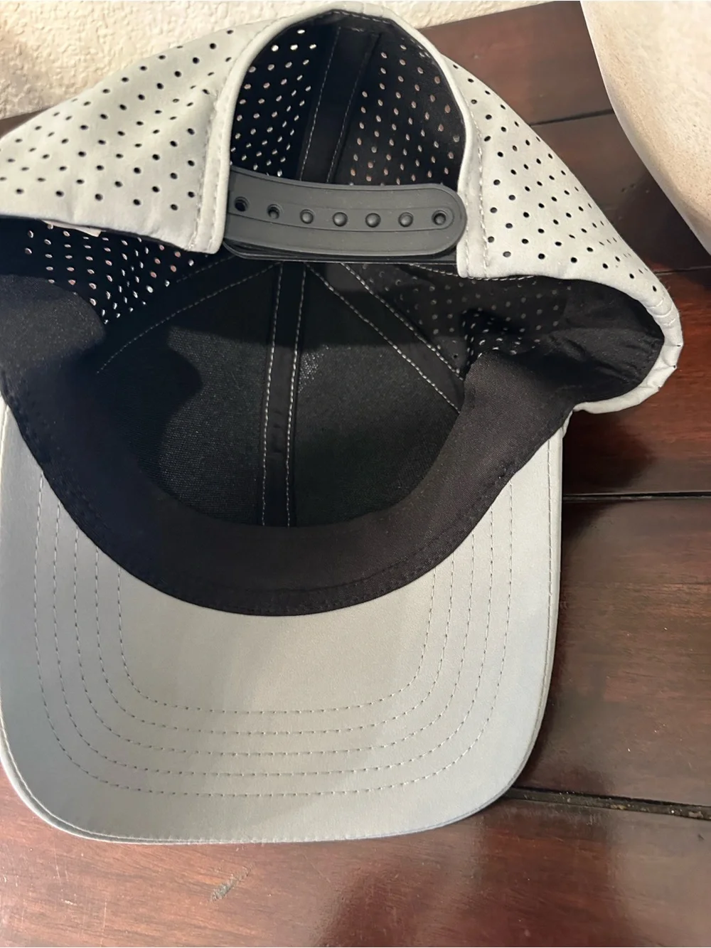 Light Gray Performance Hat with Subtle Logo